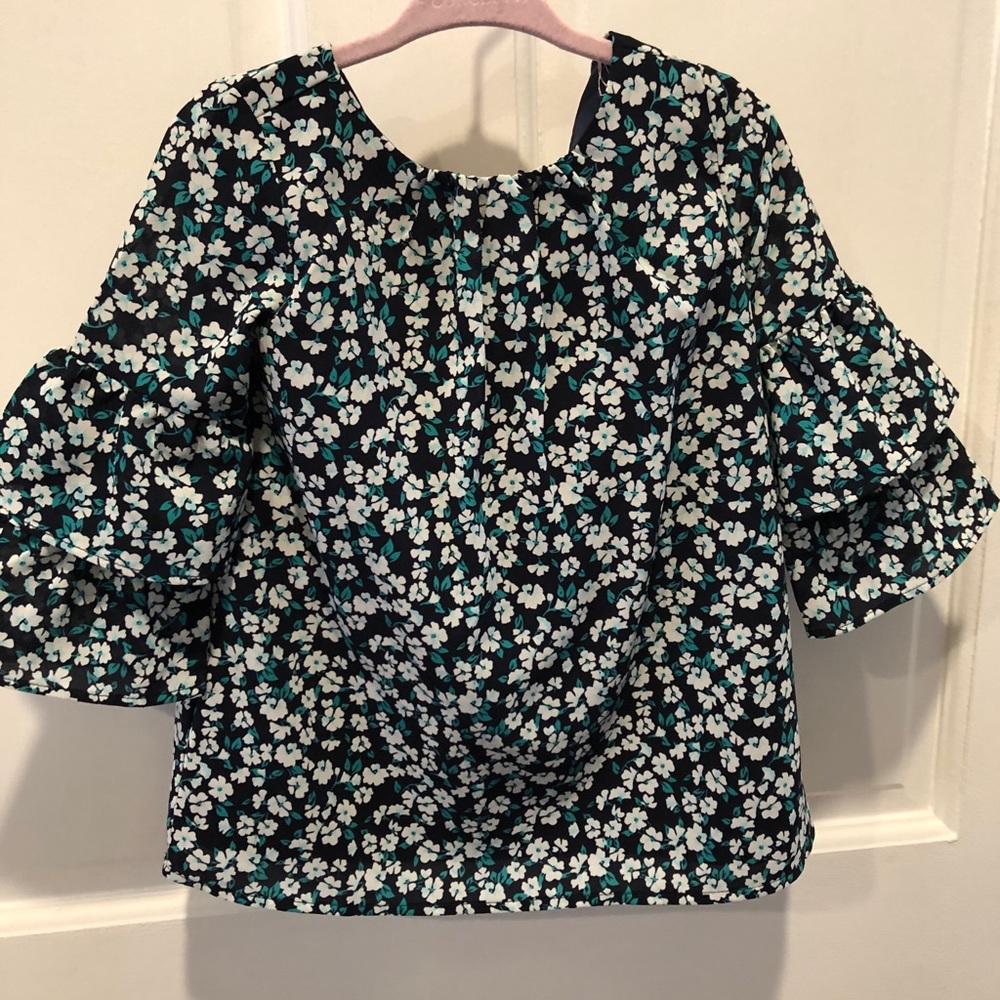 Navy floral dress Janie and Jack